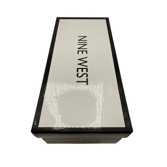 Nine West Mai Leather Ballerina Flats Orange Scalloped Edge Shoe Size 9 New - Picture 11 of 12